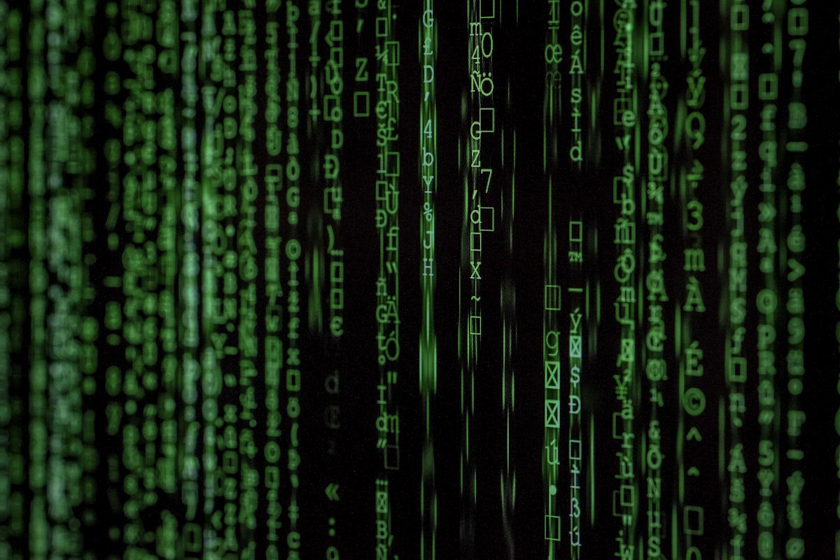 Abstract digital code representing private data in transit